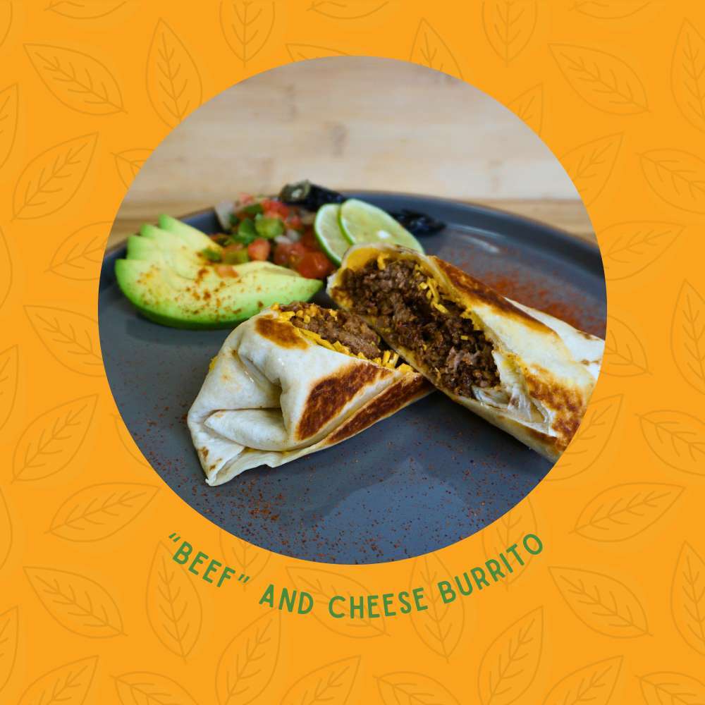 "Beef" and Cheese Burrito